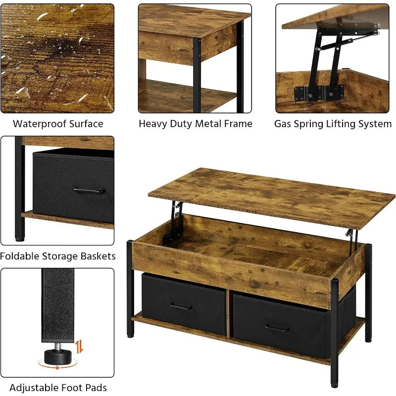 Lift-Top Coffee-Table