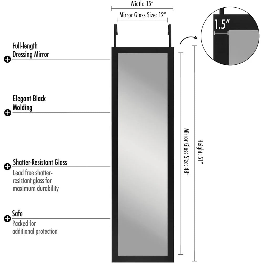 Over-The-Door Mirror